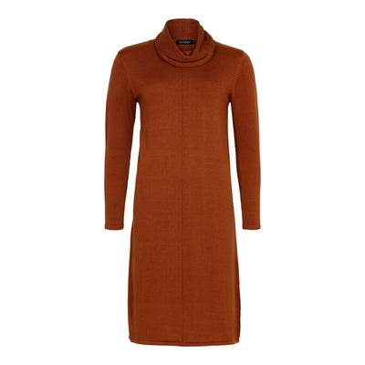 Sunday - Long Sleeve Knitted Dress With Cowl Neckline (2 colours)