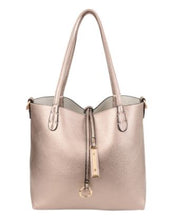 Kris-Ana Medium Size Reversible Tote Bag with inner wrist strap pouch (various colours) (6515)