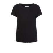 Oui -  Cotton Short Sleeve Soft Knit Jumper with Scoop Neckline (2 colours)