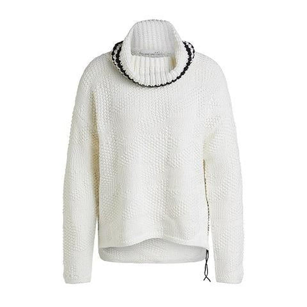 Oui - Cowl Neck Chunky Knit Jumper with Feature Stitching