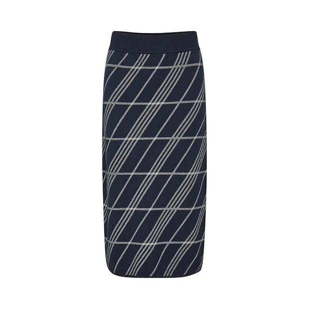 Part Two - RandinePW Dark Navy Stripe Pencil Skirt