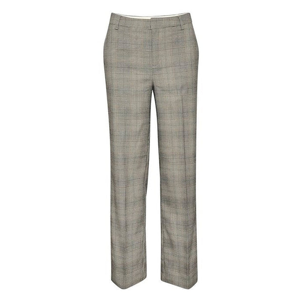 Part Two - NadjaPW Wide Leg Trouser in Black Check