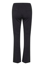 Part Two - PontasPW Easy Fit Straight Leg Trouser in Dark Grey Check