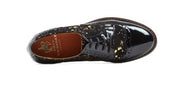 Embassy London - The Artist Brogue in Black with Gold Drops