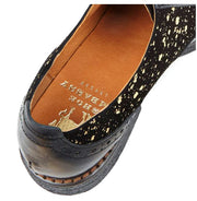 Embassy London - The Artist Brogue in Black with Gold Drops