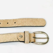 Hydestyle.London - Beige Summer Hair-on Hide Leather Belt - BL29