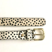 Hydestyle.London - DottySpotty Monochrome Hair-on Hide Leather Belt - BL41