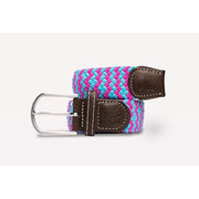 Swole Panda - Ladies Light Blue/Pink Zigzag Woven Recycled Belt