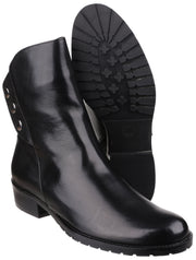 Riva - Buttons Low Heeled Ankle Boot
