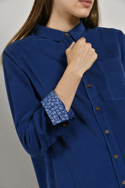 Mat De Misaine - Chase Needlecord shirt with printed details