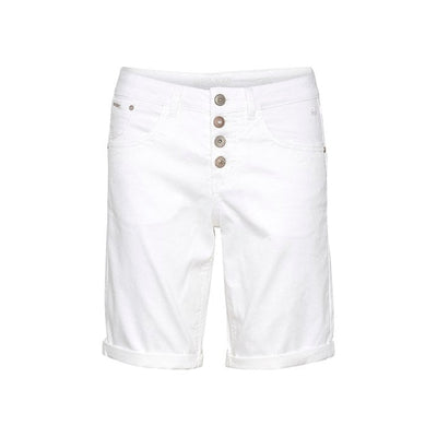 CREAM - CRLotte Long Cotton Shorts in Snow White