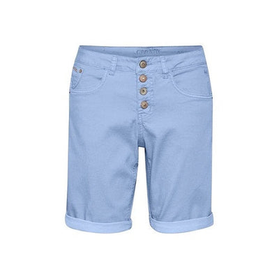 CREAM - CRLotte Long Cotton Shorts in Placid Blue