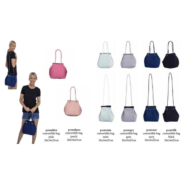 Punch Bags - Convertible Neoprene Shoulder Bag (various colours)