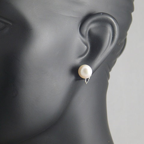 The Real Pearl Co. - White Pearl Clip Earrings