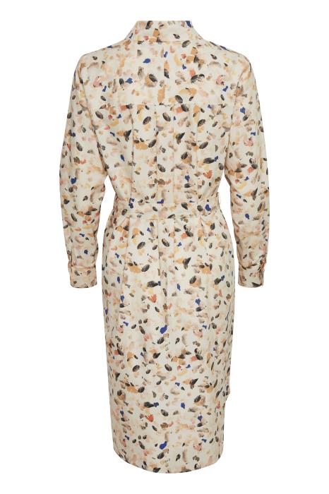 Part Two - Havanna Organic Cotton Paint Dot Print Belted Dress