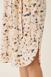 Part Two - Havanna Organic Cotton Paint Dot Print Belted Dress