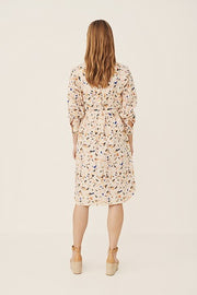 Part Two - Havanna Organic Cotton Paint Dot Print Belted Dress