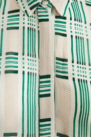 InWear - Hayden Floaty Shirt in Pale Green & White