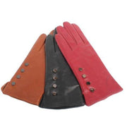 Ashwood Leather - Ladies Leather Gloves with Button Detail - 2 colours