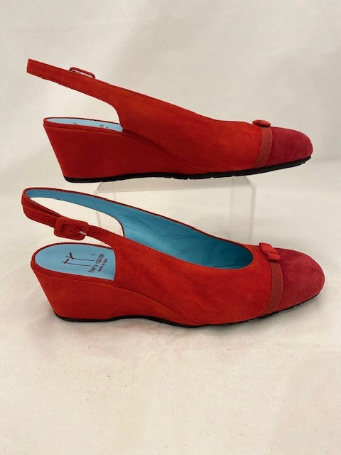 Thierry Rabotin - Madock Low Wedge Red Sling Back