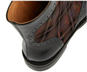 Embassy London - Mantis - Purple Tartan Ankle Boot