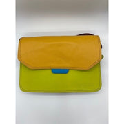Soruka - Martina - Reverse Flap in Bright Blue, Lime Green & Orange Leather Shoulder/Cross body Bag