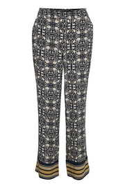Part Two - Milles Long Relaxed Fit Trouser in "Tile Print"