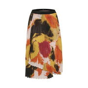 Soaked In Luxury - Millia Pleated Skirt In Bright Watercolour Print
