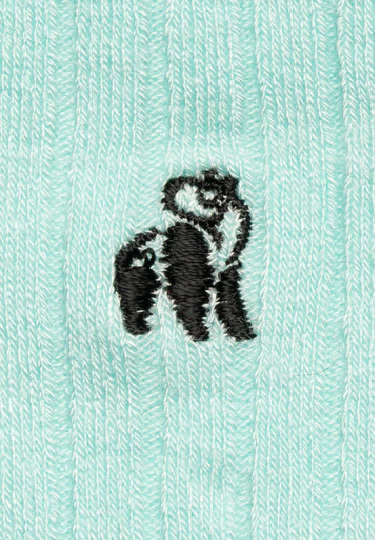 Swole Panda - Ladies Bamboo Socks - Classic Plain Mint