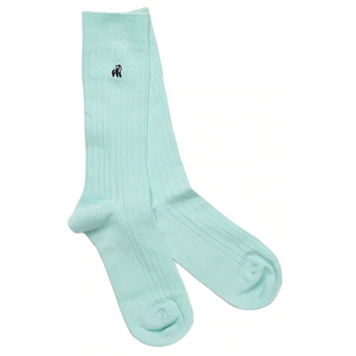 Swole Panda - Ladies Bamboo Socks - Classic Plain Mint