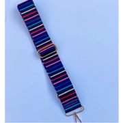 Kris-Ana - Multi-Coloured Detachable Strap - Blues, Pinks & Yellow Stripes (059)