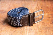 Swole Panda - Ladies Navy  Fine Weave Woven Recycled Belt