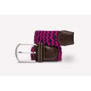 Swole Panda - Ladies Pink/Navy Blue Zigzag Woven Recycled Belt