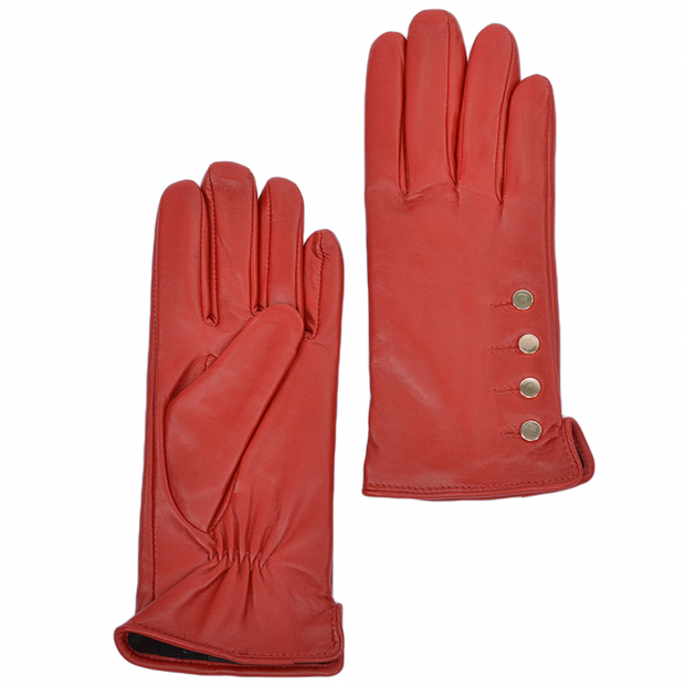 Ashwood Leather - Ladies Leather Gloves with Button Detail - 2 colours