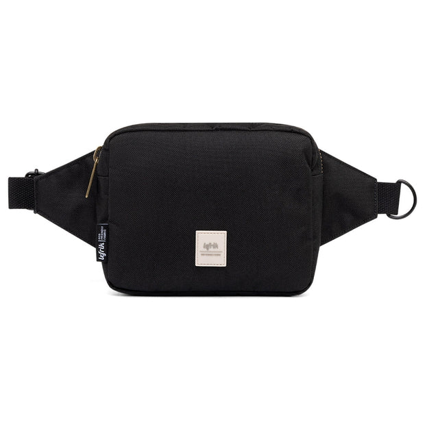 Lefrik - Reef - Square Bumbag/Crossbody Bag in Black