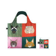 LOQI - Various Cats Print Recycled Shopping Bag