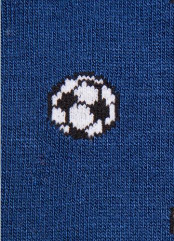 Swole Panda - Unisex Bamboo Socks - Blue Football Design