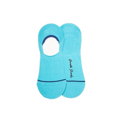 Swole Panda - Unisex Bamboo No Show Socks - Neon Blue