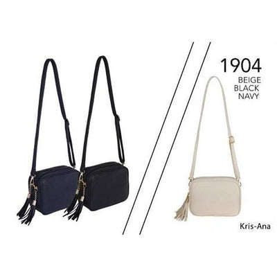 Kris-Ana Rectangular 2 Compartments Cross Body Bag (Various Colours) (1904)