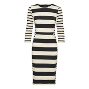 InWear - Werone 3/4 Sleeve Striped Fitted Dress