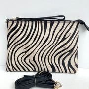 Hydestyle.London - Pony Hair Zebra Leather Shoulder/ Crossbody Bag - LB601