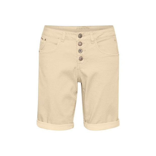 CREAM - CRLotte Long Cotton Shorts in Oatmeal