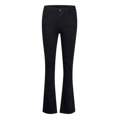 CREAM - CRAlba Twill Bootcut Jeans in Black