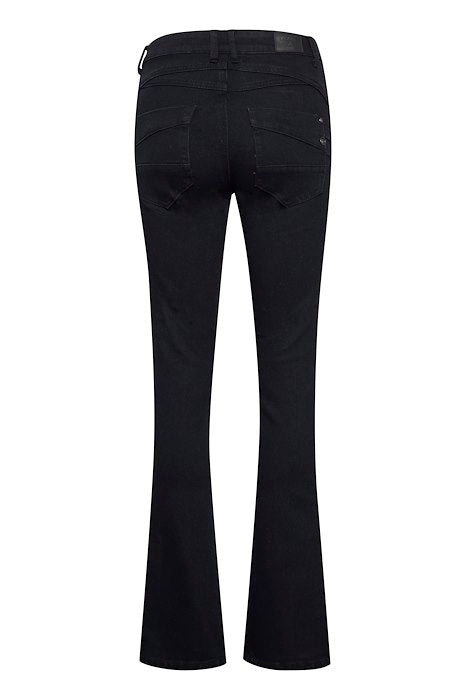CREAM - CRAlba Twill Bootcut Jeans in Black