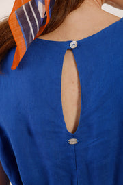 Mat De Misaine -  Phuket - Sleeveless V Neck Linen Jumpsuit