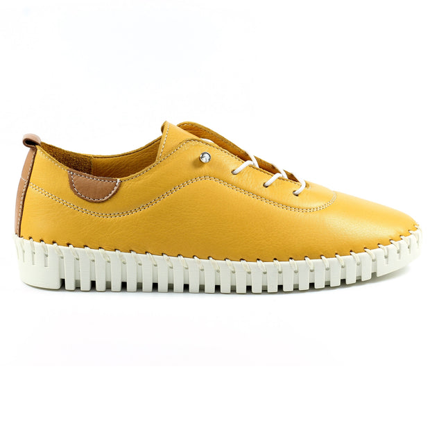 Lunar Shoes - Flamborough Mustard Leather Shoe