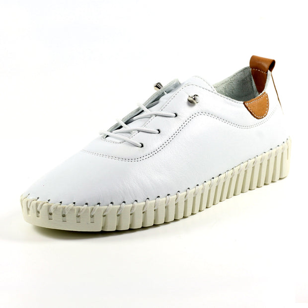 Lunar Shoes - Flamborough White Leather Shoe