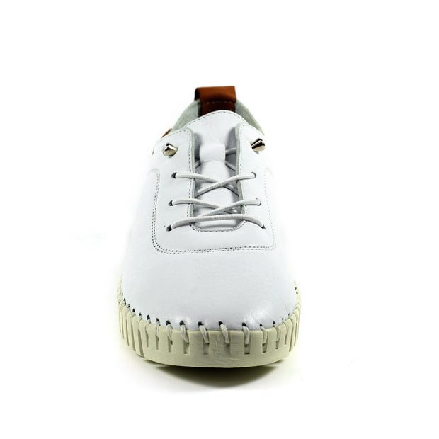 Lunar Shoes - Flamborough White Leather Shoe