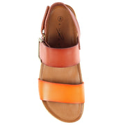 Lunar Shoes - Deanna II Wedge Sandal in Orange