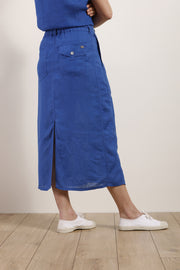 Mat De Misaine - Jazira - Long Button Through Linen Skirt